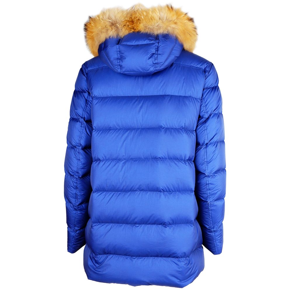 Add Blaue Nylon Herren Jacke