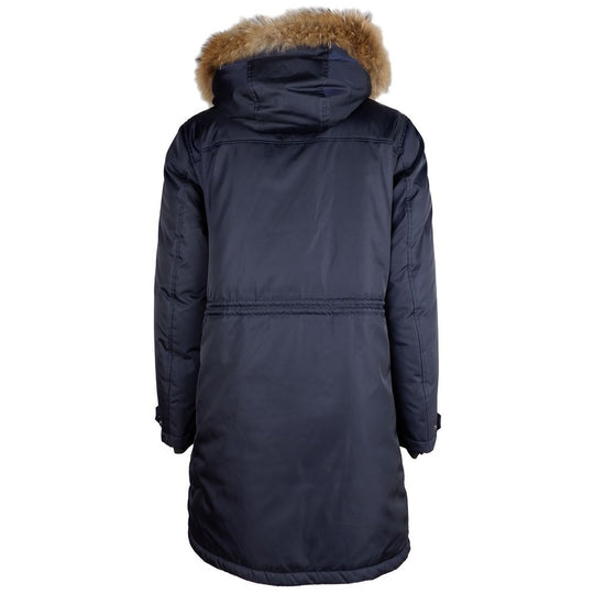 Add Blaue Nylon Herren Jacke