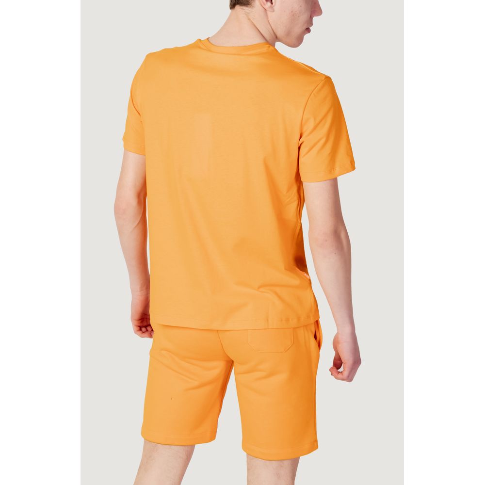 Suns Orangefarbenes T-Shirt aus Baumwolle