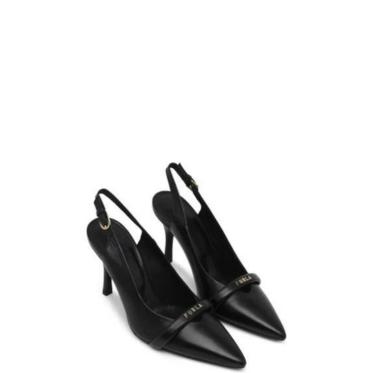 Furla Schwarzer Leder High Heel