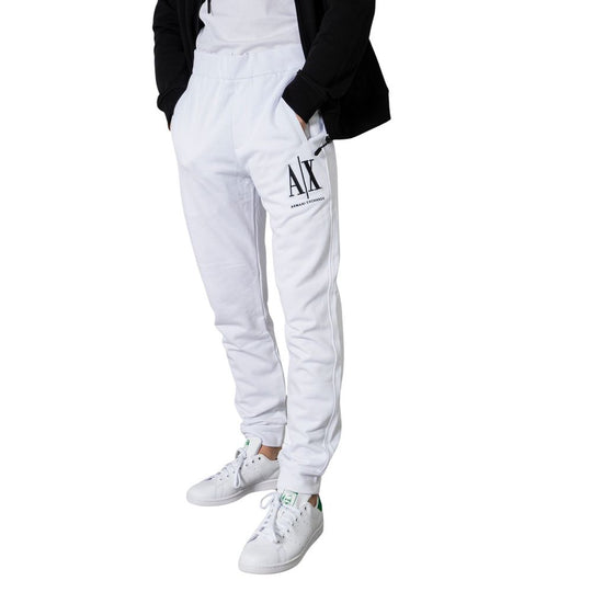 Armani Exchange White Cotton Jeans &amp; Pants