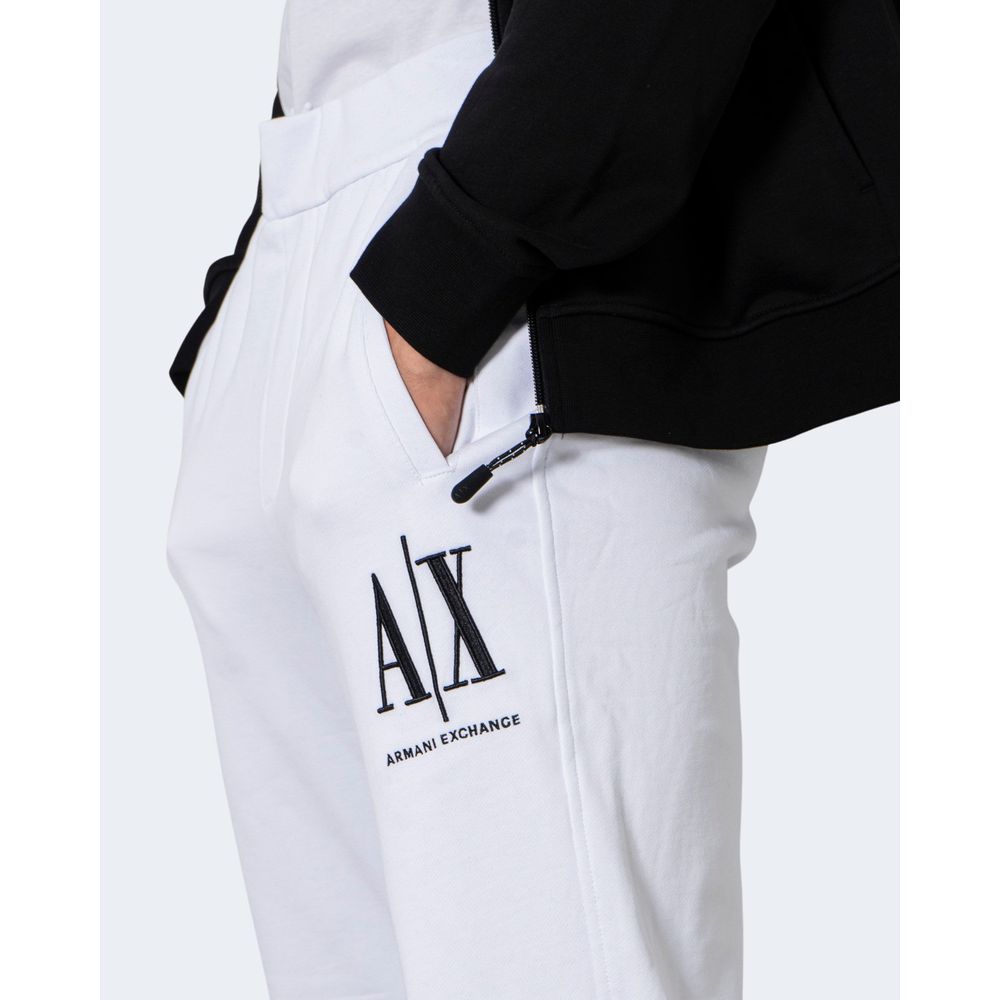 Armani Exchange White Cotton Jeans &amp; Pants