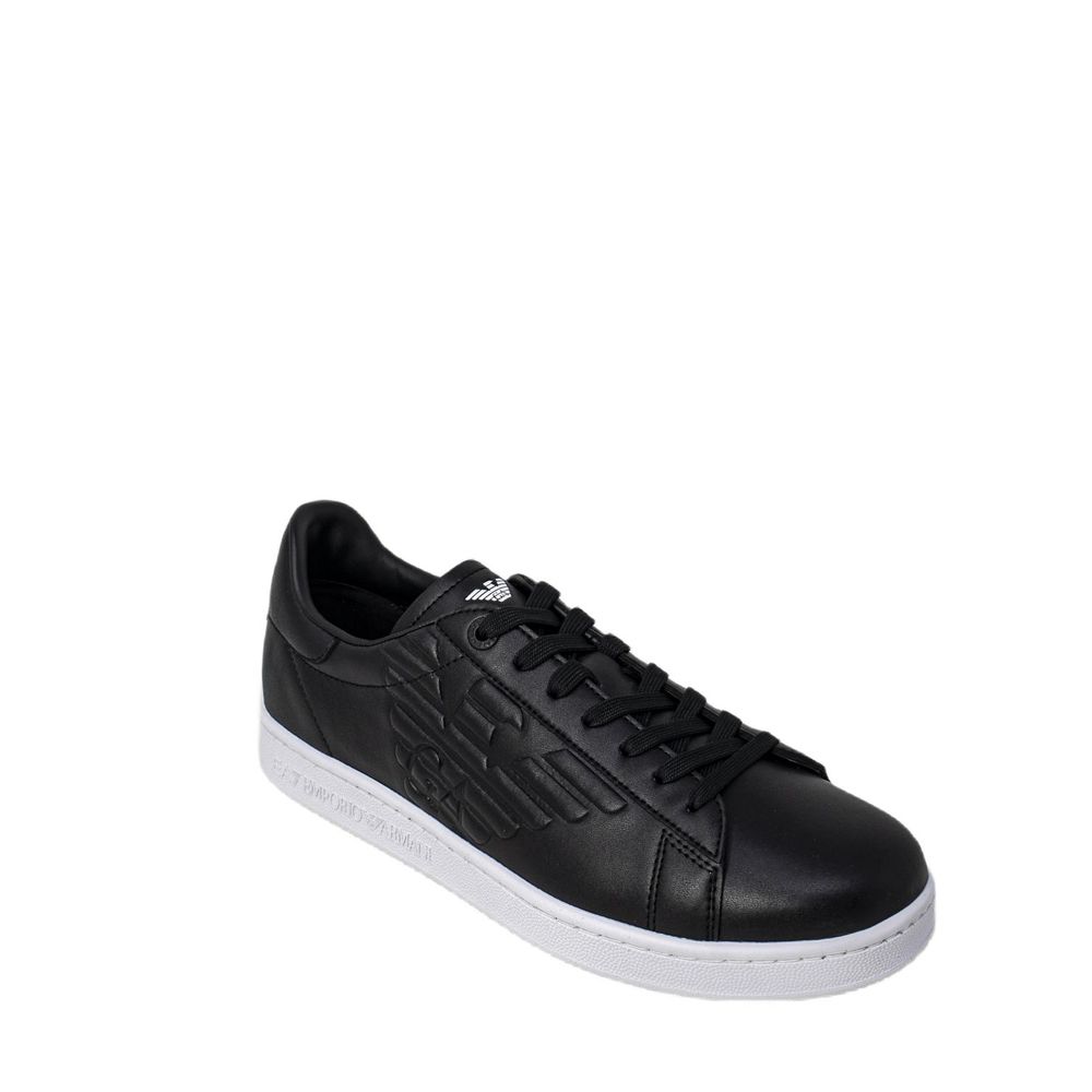 EA7 Emporio Armani Black and White Polyethylene Sneaker