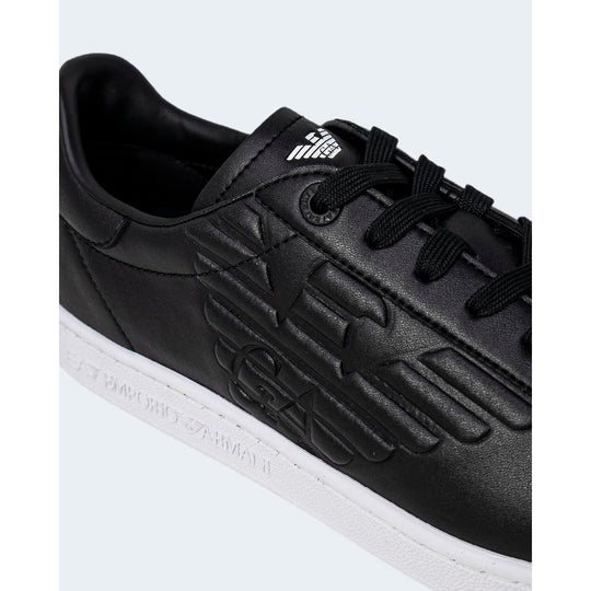 EA7 Emporio Armani Black and White Polyethylene Sneaker