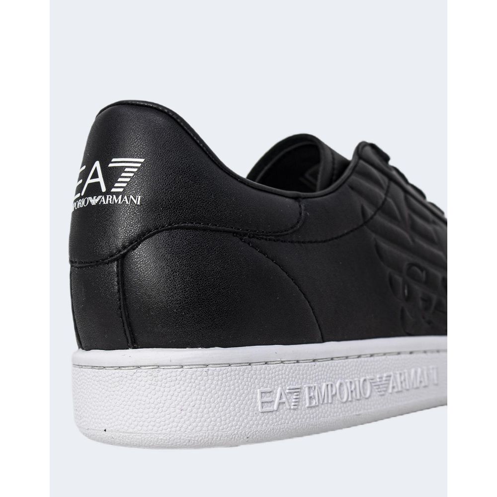 EA7 Emporio Armani Black and White Polyethylene Sneaker