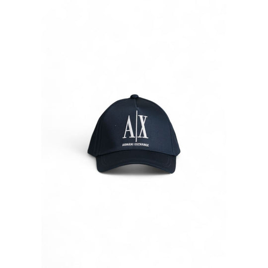 Armani Exchange Blue Cotton Hats &amp; Caps