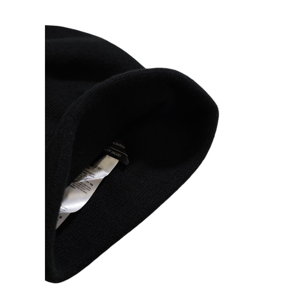 Armani Exchange Black Polyester Hats &amp; Caps