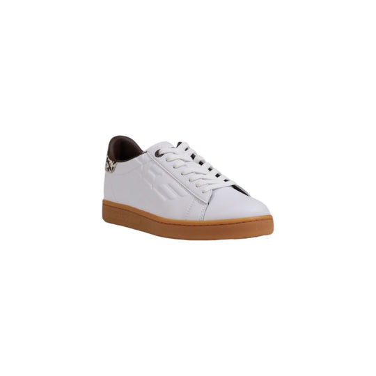 EA7 Emporio Armani Beige Leather Sneakers
