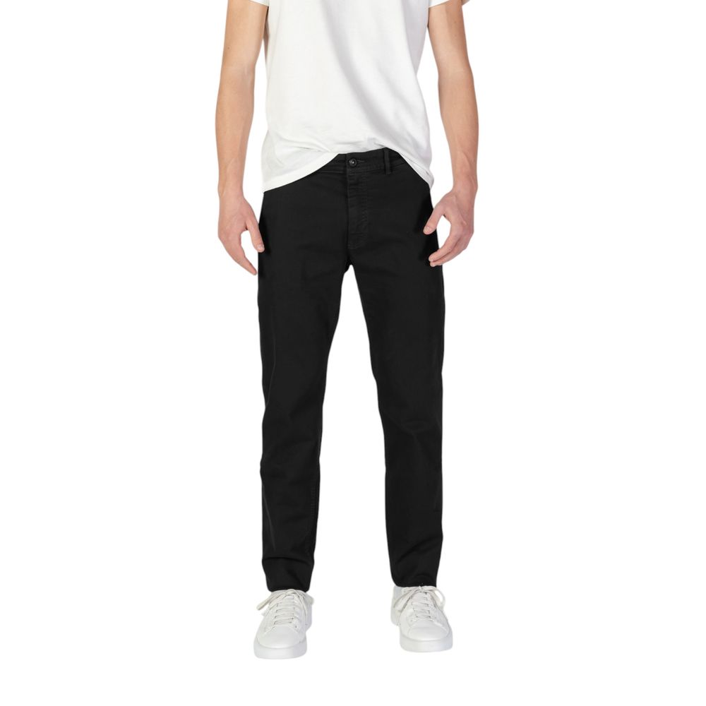 Hugo Boss Black Cotton Jeans &amp; Trousers