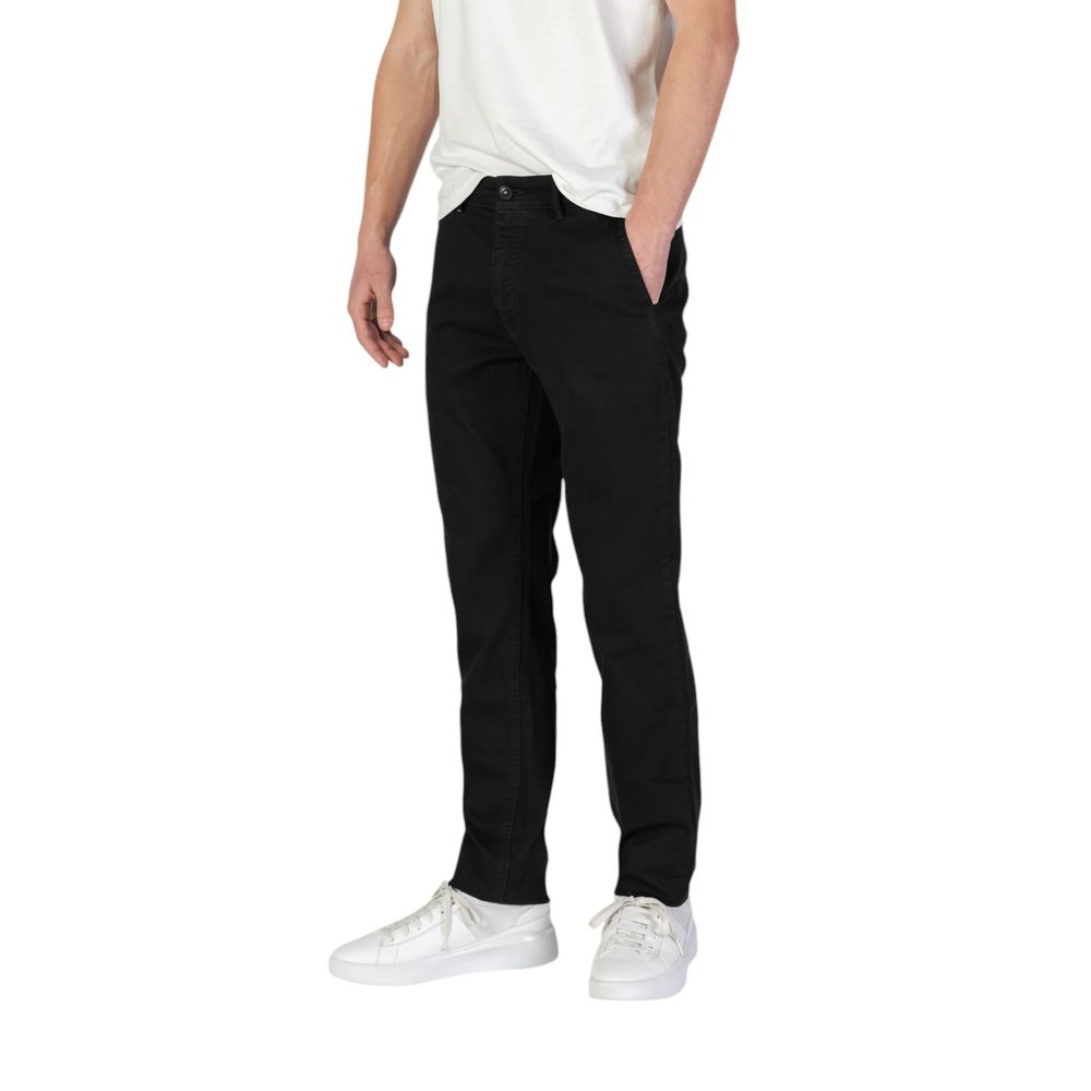 Hugo Boss Black Cotton Jeans &amp; Trousers