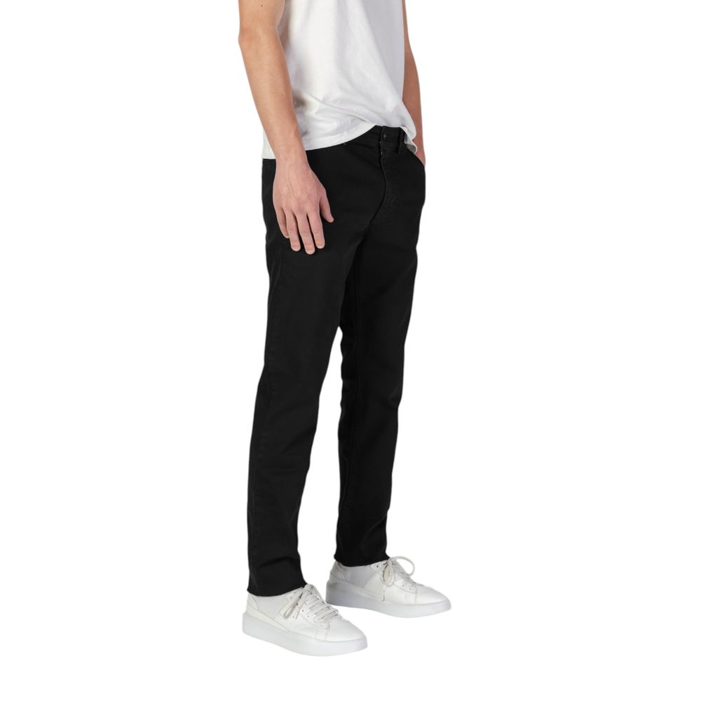 Hugo Boss Black Cotton Jeans &amp; Trousers