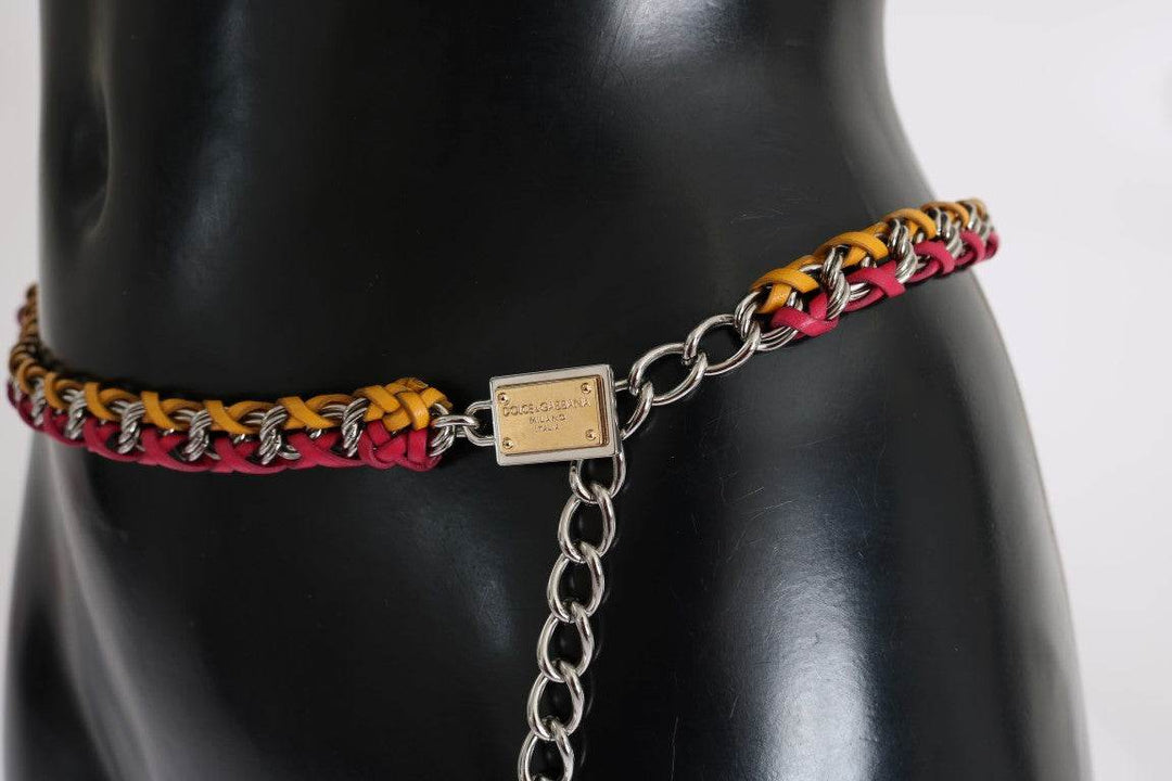 Dolce & Gabbana Eleganter mehrfarbiger Gürtel mit Kristallverzierung - Léoré