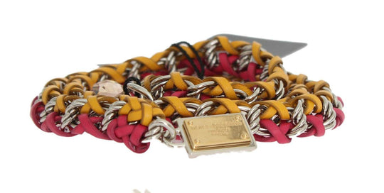 Dolce & Gabbana Eleganter mehrfarbiger Gürtel mit Kristallverzierung - Léoré