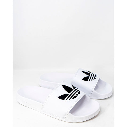 Adidas Weißer Polyester-Pantoffel