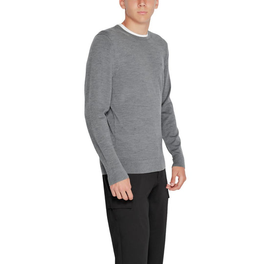 Calvin Klein Grey Recycled Wool T-Shirt