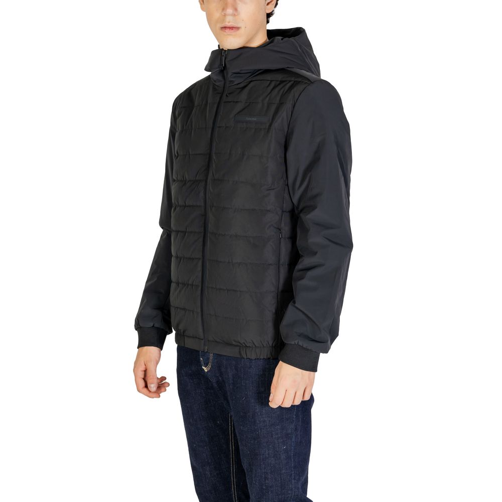 Calvin Klein Schwarze Jacken aus recyceltem Polyester &amp
