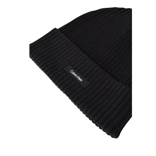 Calvin Klein Schwarze Bio-Baumwollmützen Baseballmütze