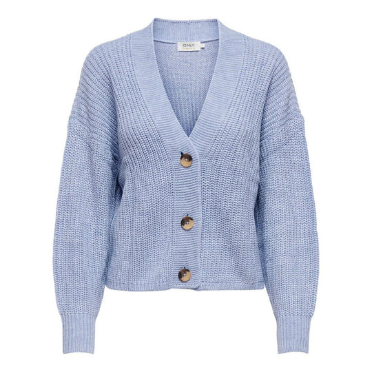 Only Blaue Marabu-Strickjacke
