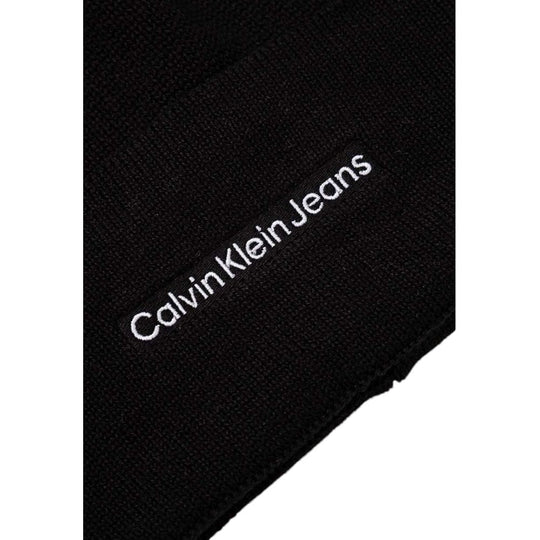 Calvin Klein Jeans Schwarze Baumwollmützen Baseballmütze