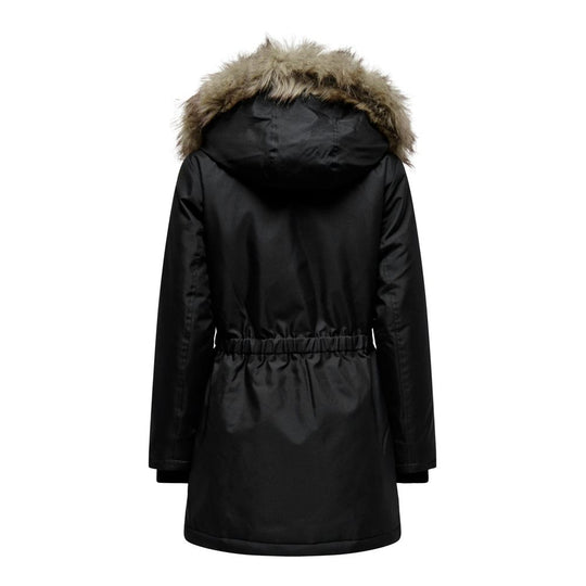 Only Schwarzer Polyester-Parka