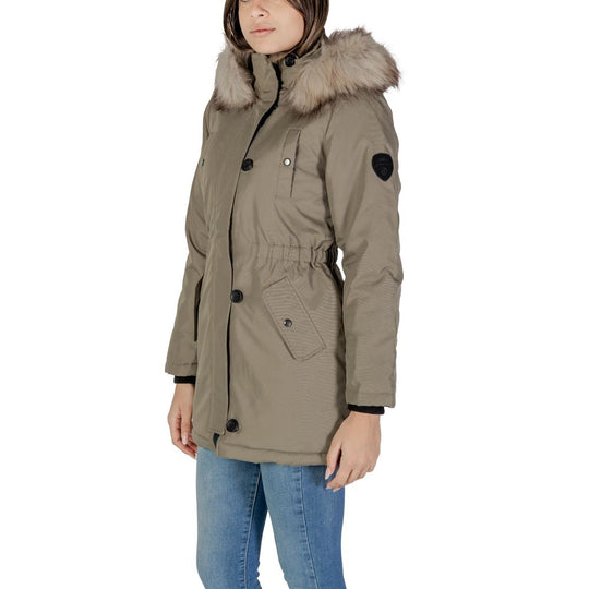 Only Grüner Polyester-Parka