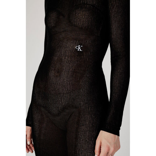 Calvin Klein Jeans Schwarzer Marabu lang