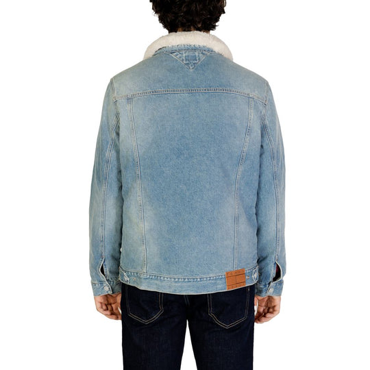 Tommy Hilfiger Jeans Hellblaue Baumwolljacken &amp