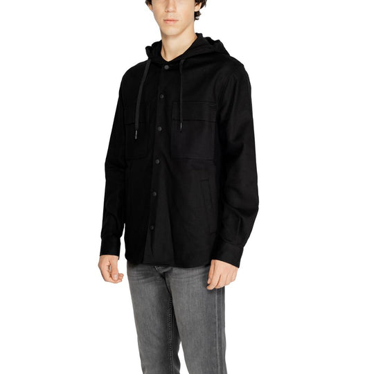 Antony Morato Schwarzes Baumwollhemd