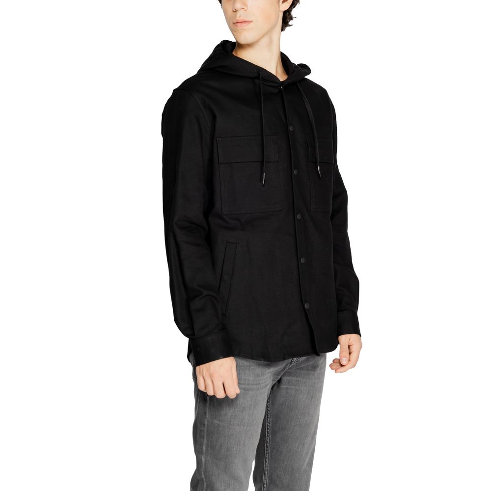 Antony Morato Schwarzes Baumwollhemd