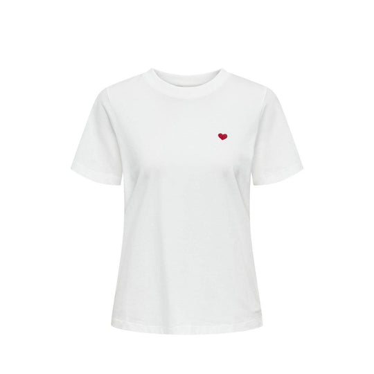 Jacqueline De Yong Weiße Baumwoll-Oberteile & T-Shirt