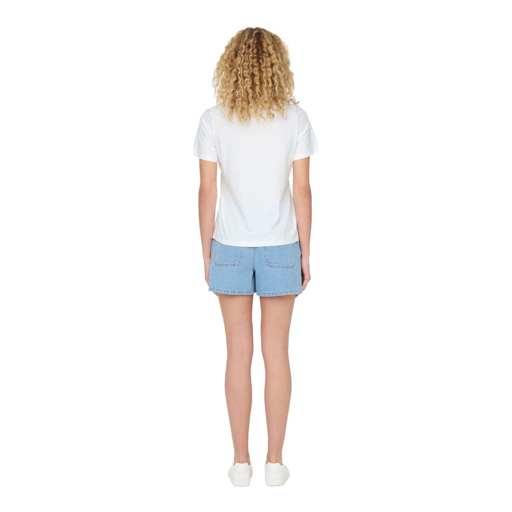 Jacqueline De Yong Weiße Baumwoll-Oberteile & T-Shirt