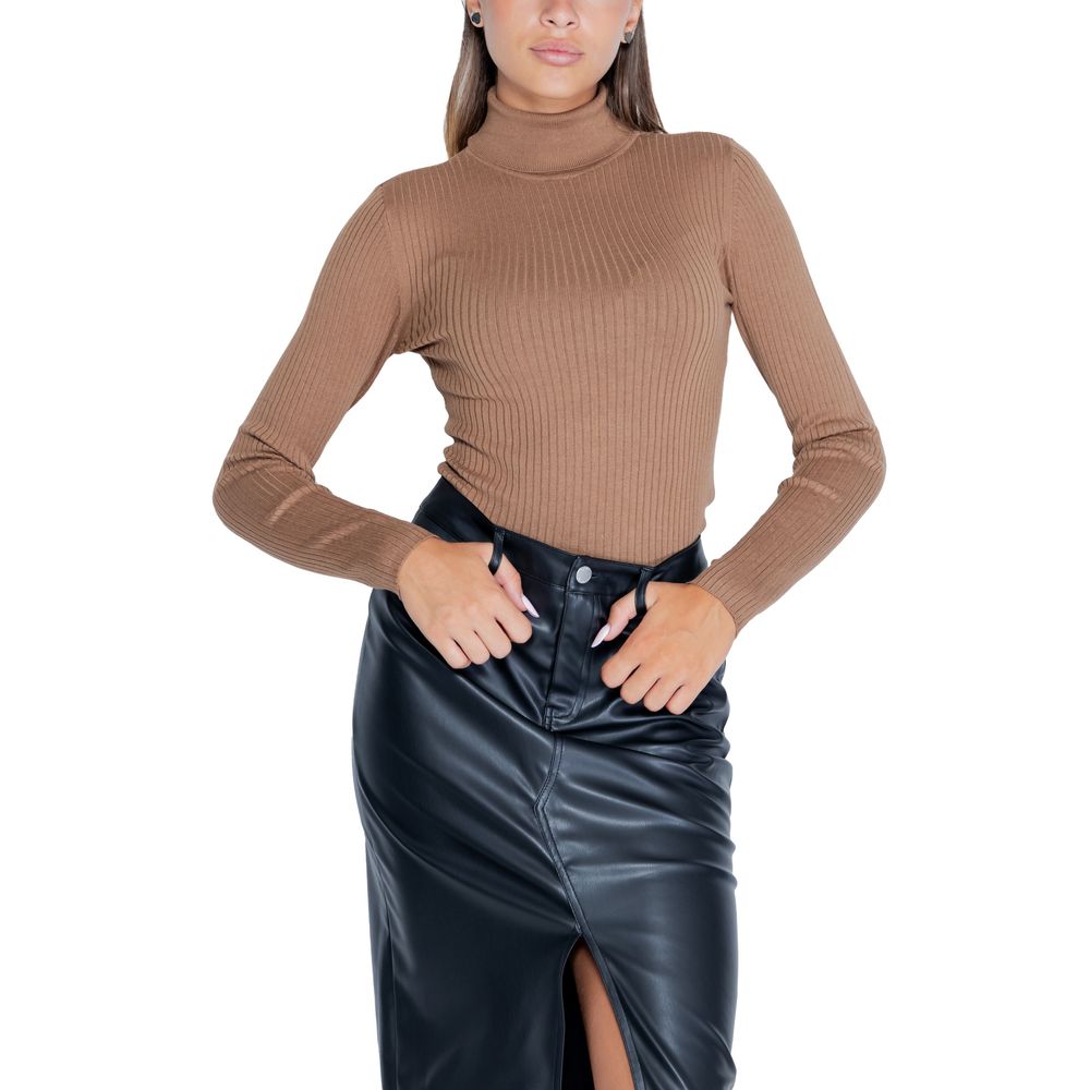 Jacqueline De Yong Braune Viskose-Oberteile & T-Shirt