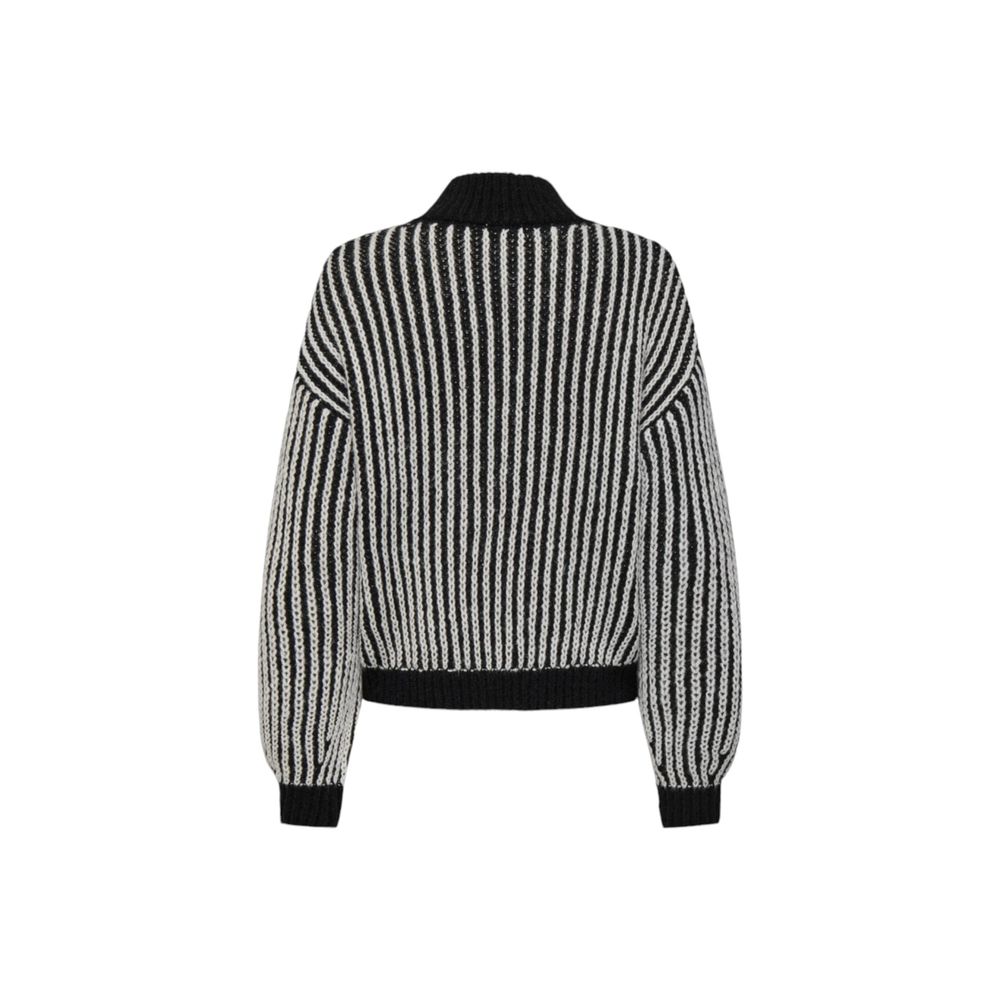 Jacqueline De Yong Schwarzer Polyester-Pullover