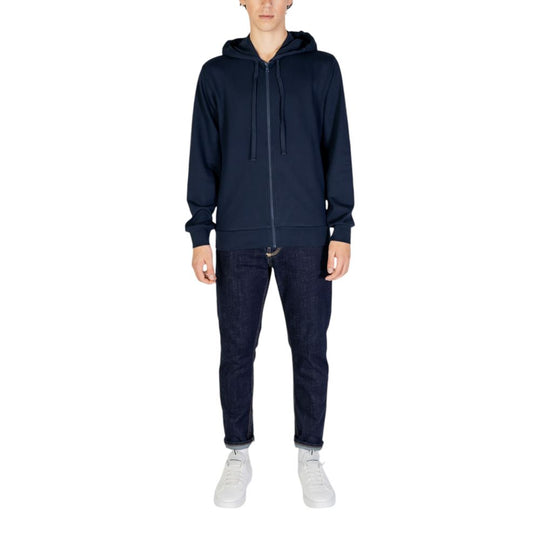 Emporio Armani Underwear Blauer Polyester-Kapuzenpulli