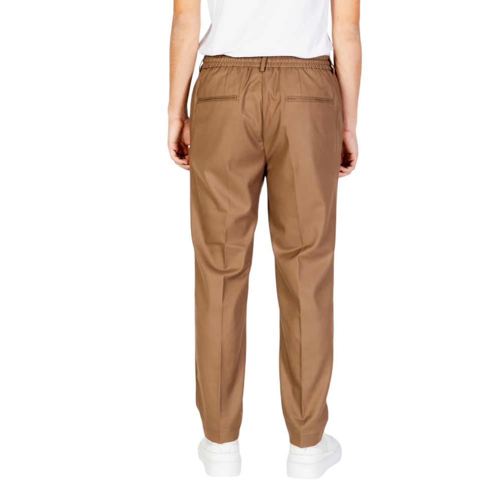 Hamaki-Ho Beige Polyester Jeans &amp; Pants