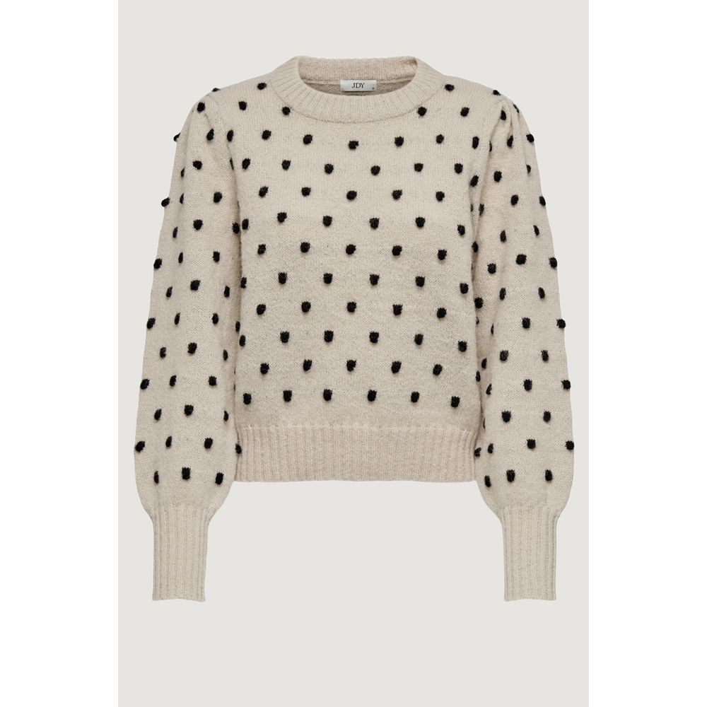 Jacqueline De Yong Beigefarbener Polyester-Pullover