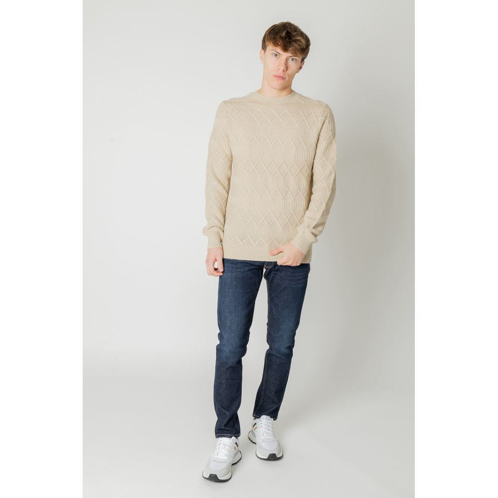 Only &amp; Sons beige acrylic sweater