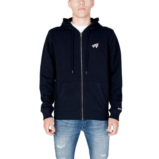 Tommy Hilfiger Jeans Hoody aus blauer Bio-Baumwolle