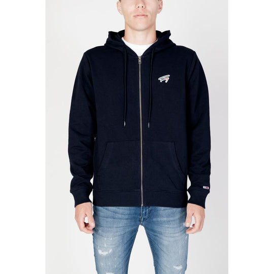 Tommy Hilfiger Jeans Hoody aus blauer Bio-Baumwolle