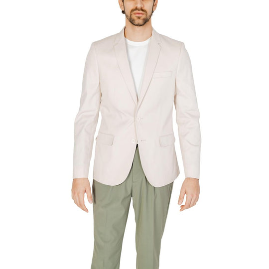 Antony Morato cream cotton suit