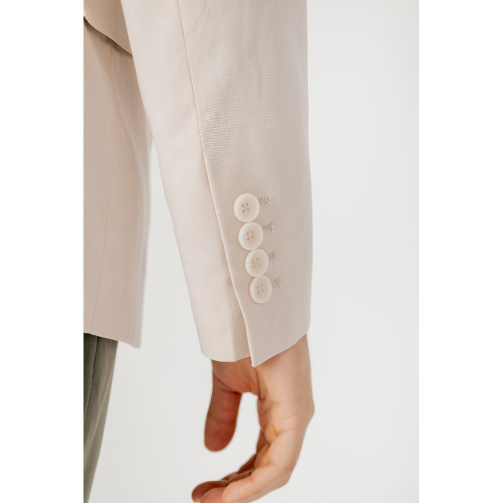 Antony Morato cream cotton suit