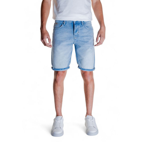 Antony Morato light blue cotton shorts