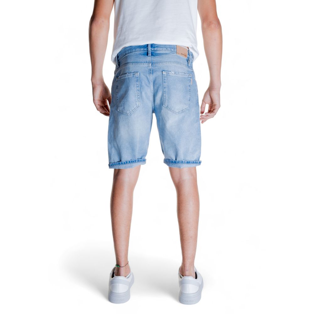 Antony Morato light blue cotton shorts