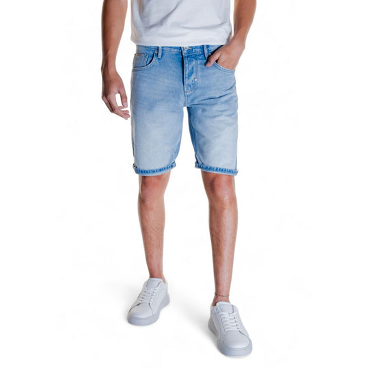 Antony Morato light blue cotton shorts