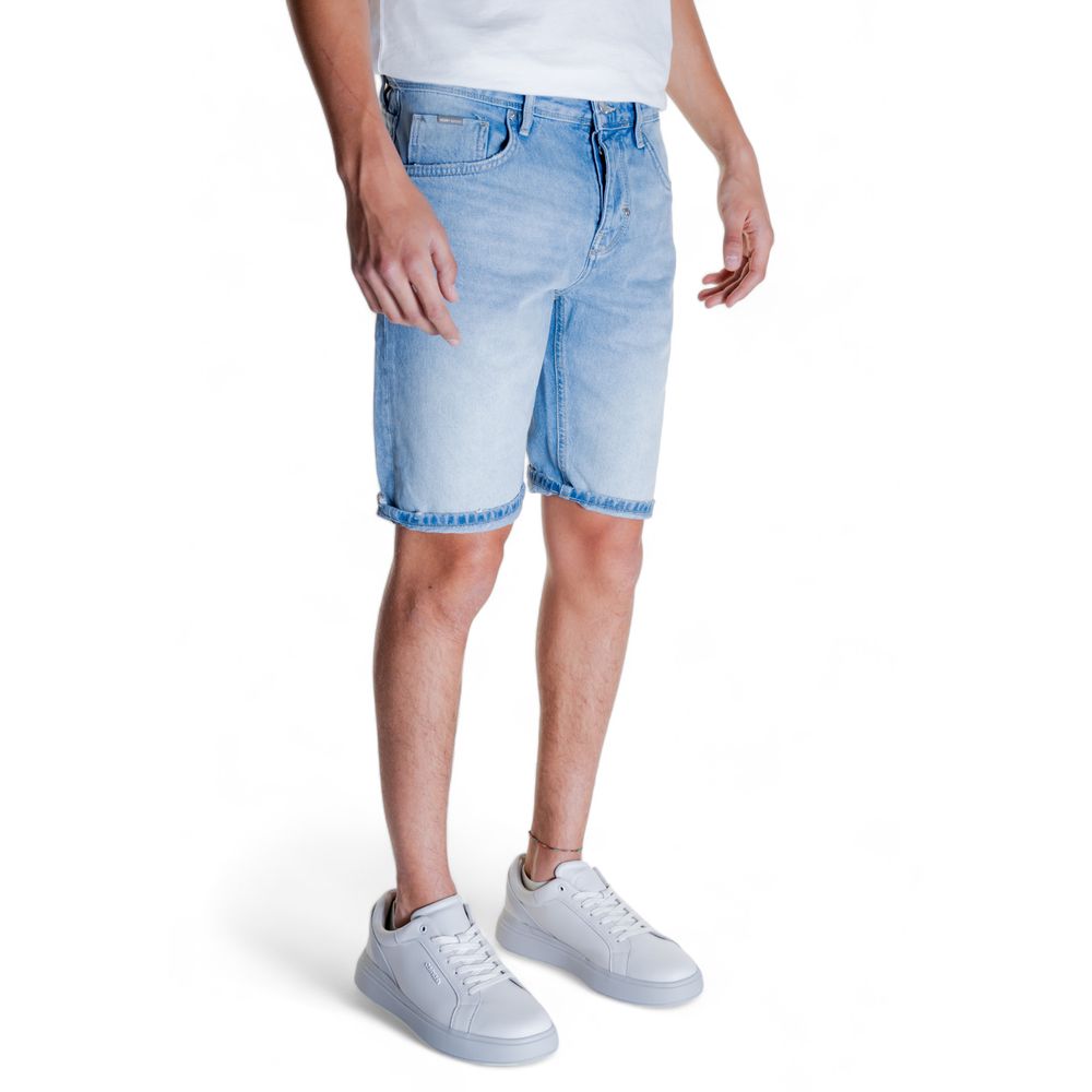 Antony Morato light blue cotton shorts