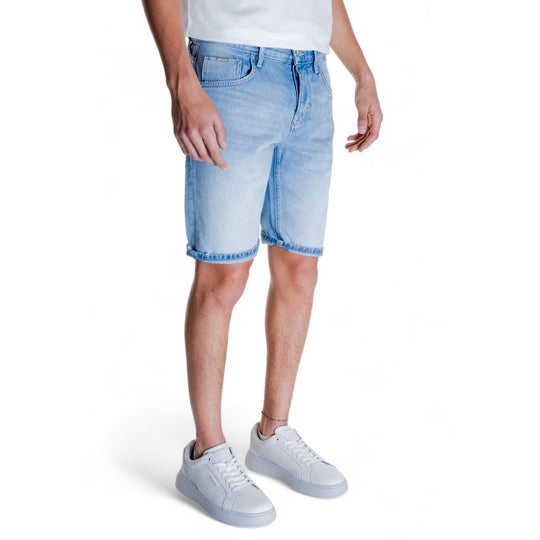 Antony Morato light blue cotton shorts