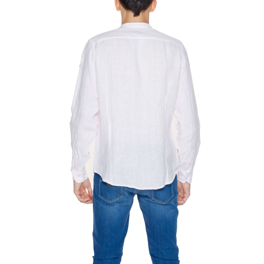 Blue Multicolor Linen Shirt