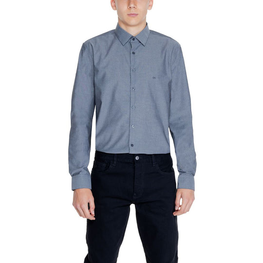 Calvin Klein Schwarzes Baumwollhemd