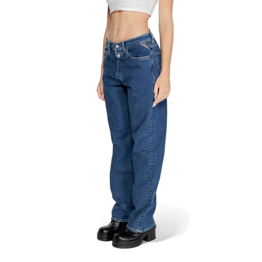 Replay Blue Cotton Jeans &amp; Pants