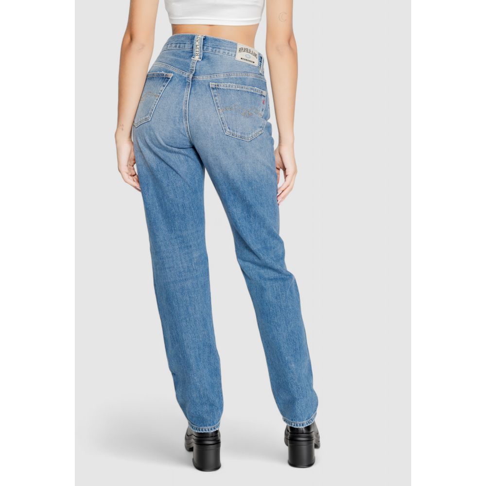 Replay Blue Cotton Jeans &amp; Pants